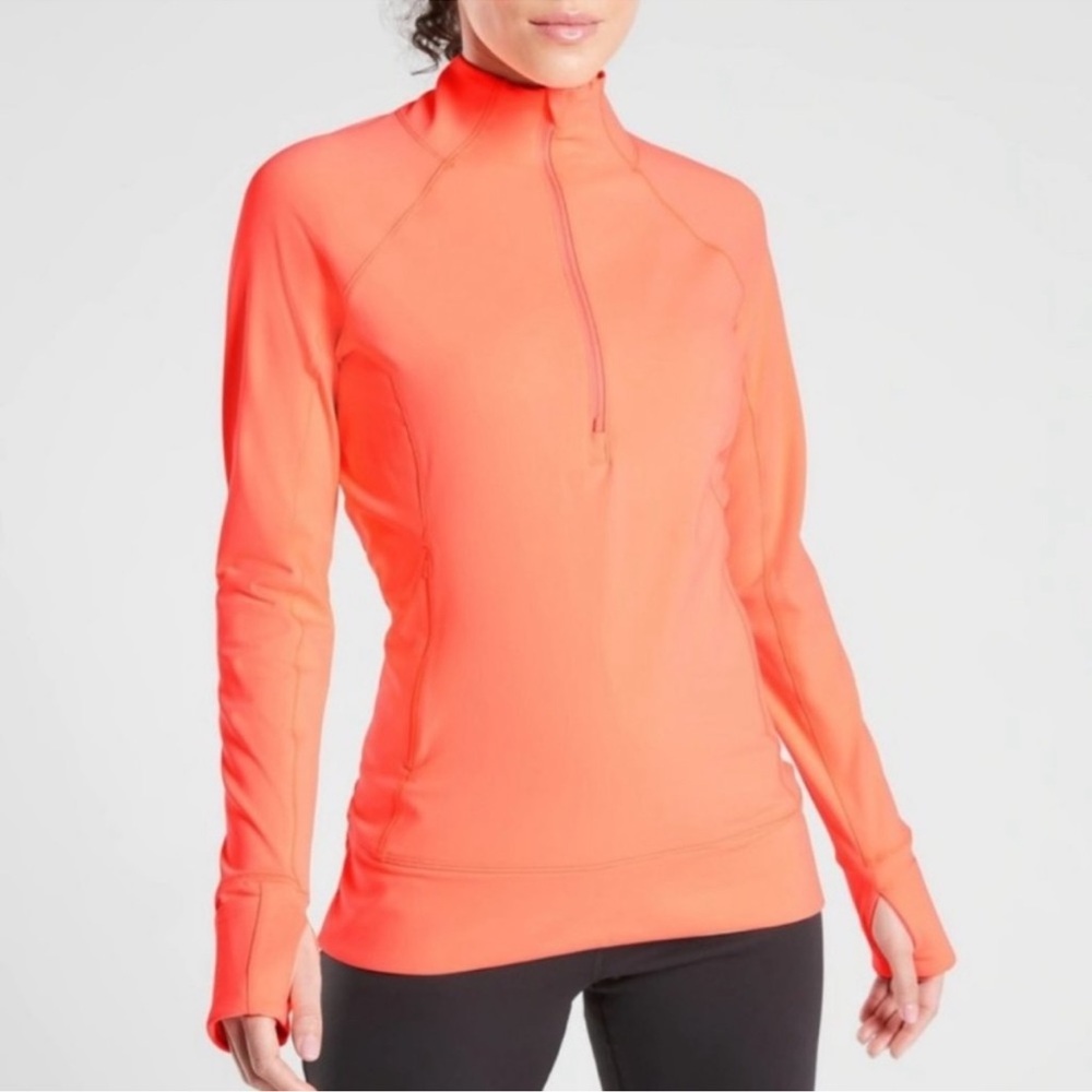 Athleta Whittier Half Zip Pullover long sleeve Fleece Top small